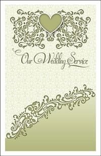 Wedding Program Cover Template 12A - Graphic 9